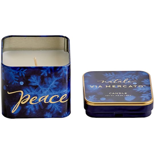 European Soaps Natale Square Jar Candle